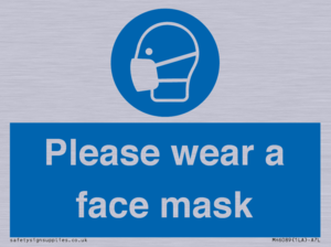 Please wear a face mask